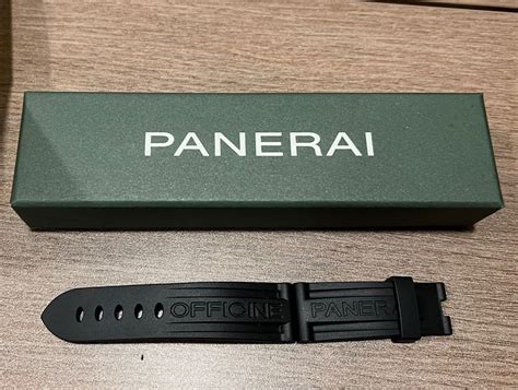 panerai vintage leather strap|original panerai rubber strap.